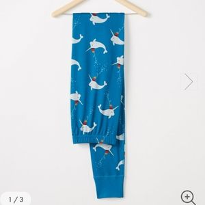NWT Hanna Andersson Narwhal Sea Long Johns.  ***Size: Unisex XL.***
